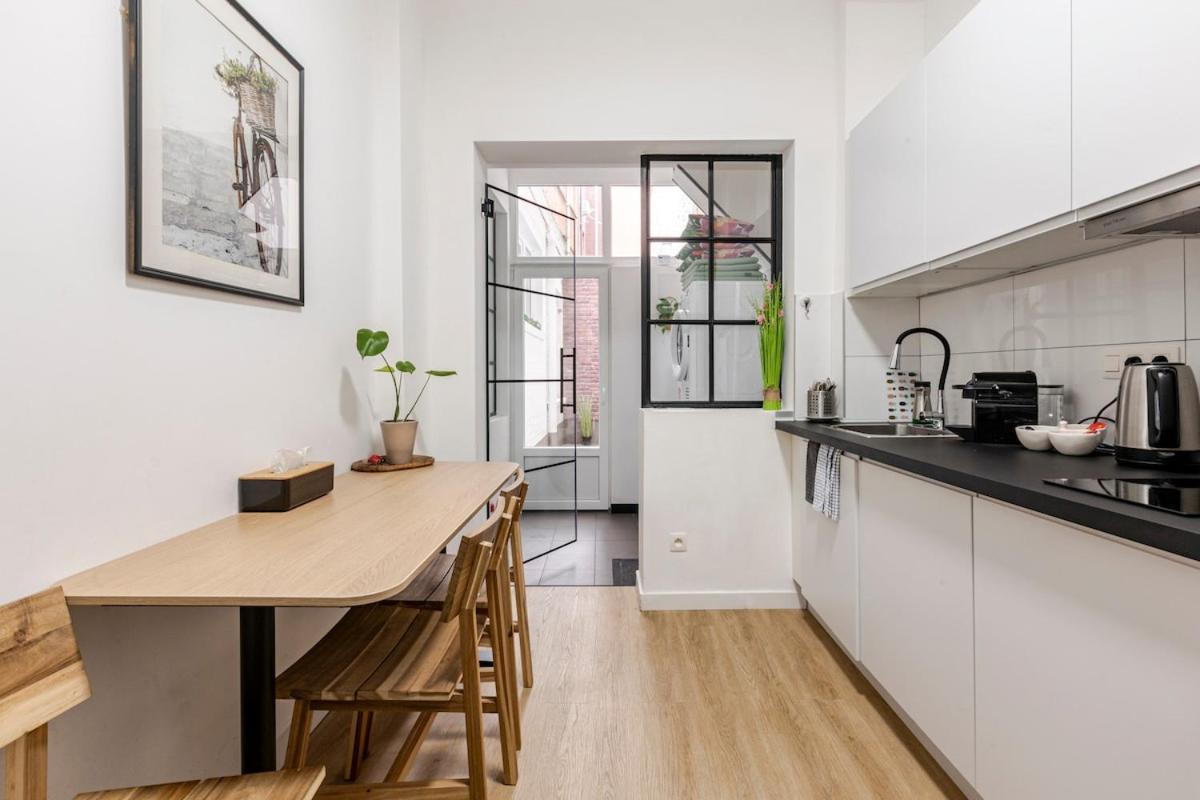 Cosy Appartement Met Tuin In Centrum Antwerpen Gratis Parking Free Parking! Exterior foto