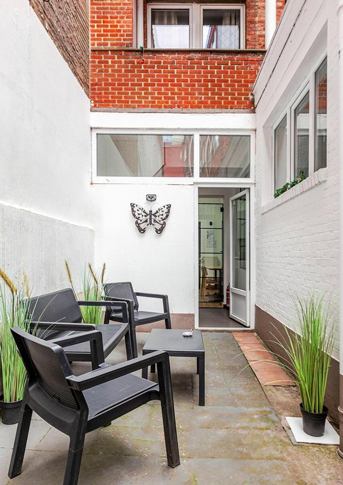 Cosy Appartement Met Tuin In Centrum Antwerpen Gratis Parking Free Parking! Exterior foto